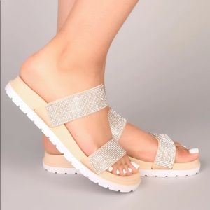 Slip Into His Heart Slides - FASHION NOVA